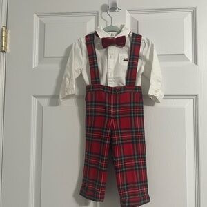 Janie and Jack Christmas Plaid Outfit